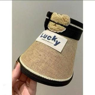 Mũ Cói Gấu Lucky - Mũ Chống Nắng Cho Bé 3 - 12 Tuổi