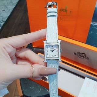 ĐỒNG HỒ NỮ CAO CẤP HREMES DÂY DA MẶT SỐ NIỀNG THÉP