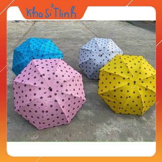 Ô dù che mưa che nắng hình gấu gấp gọn chống tia uv vải dù bền hnhiều màu sắc