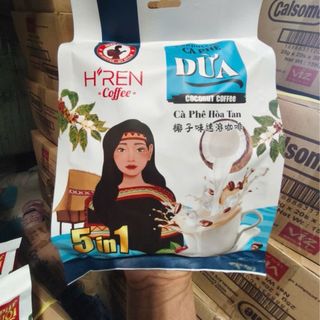 Cafe dừa , cà phê muối H’REN bọc 24goi