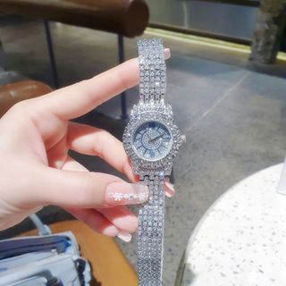 SĂN SALE MÙA HÈ ĐỒNG HỒ NỮ THỜI TRANG CHOPART SILVER FULL ĐÁ