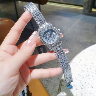 SĂN SALE MÙA HÈ ĐỒNG HỒ NỮ THỜI TRANG CHOPART SILVER FULL ĐÁ