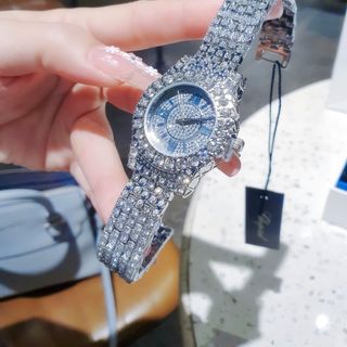 SĂN SALE MÙA HÈ ĐỒNG HỒ NỮ THỜI TRANG CHOPART SILVER FULL ĐÁ