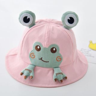 (Combo) Mũ Ếch Trẻ Em từ 6th~2tuổi Nón Bucket Chất Liệu Cotton Hình Ếch Dễ Thương Cho Bé (H233BBVT)