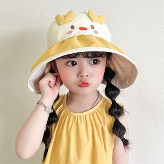 Mũ Vành Rộng Che Nắng Cho Bé 2-10 Tuổi , Nắng Hở Chóp Họa Tiết Hoạt Hình Dễ Thương Cho Bé