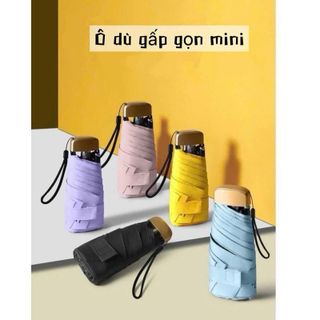 Ô Dù Gấp Gọn Mini Che Nắng Mưa, Chống Tia UV, SPF 50+++, Chống Thấm, Siêu Gọn Nhẹ
