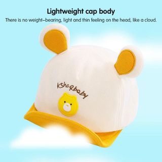 Mũ lưỡi trai cotton cho bé trai, gái 6-24 tháng, nón thoáng khí không gây kích ứng da cho trẻ em