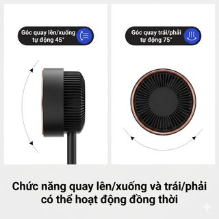 Quạt Cây Đối Lưu Daewoo DY-XF03 32 Cấp Gió Điều Khiển Từ Xa Động Cơ DC