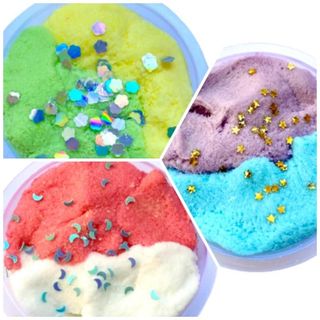 Slime Mây Hủ Bánh Flan Tuyết Mỹ Snowonder - Phối màu tự chọn - Slime mây bông, tơi, mềm mại- Trang trí dễ thương