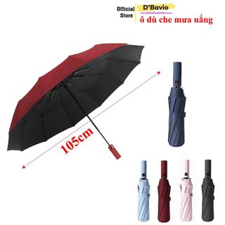 Ô dù che mưa đi nắng tự động gấp mở 2 chiều chống tia UV cỡ lớn loại 24  nan