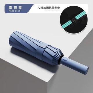 Ô dù che mưa đi nắng tự động gấp mở 2 chiều chống tia UV cỡ lớn loại 24 nan