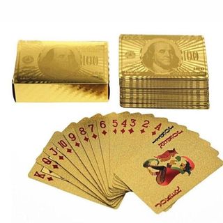 Bộ Bài Tây Mạ Vàng Cao Cấp Mang Lại May Mắn