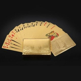 Bộ Bài Tây Mạ Vàng Cao Cấp Mang Lại May Mắn