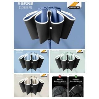 Ô dù mở tự động mở gấp ngược 2 chiều cao cấp 24 nan che mưa đi nắng chống tia UV