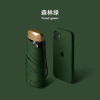Ô gấp gọn mini 18cm đựng túi xách tiện lợi KAB
