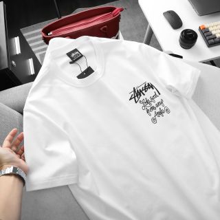 T-Shirt Stussy ANY nam. Dòng vải cotton 100% 4 chiều mềm mịn, co giãn thấm hút mồ hôi tốt.