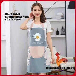 Tạp Dề Chống Nước - Tạp Dề Có Túi Đựng, Có Khăn Lau Tay Chống Bám Bẩn Hiệu Quả - Hàng Loại 1