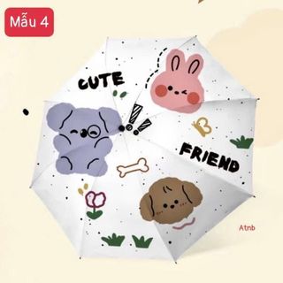 Ô dù gấp gọn che mưa ,che nắng họa tiết siêu ngộ nghĩnh đáng yêu