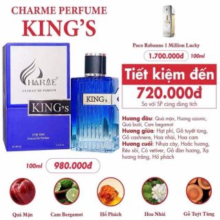 Charme King’s 100ml diện mạo mới