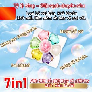 Viên giặt NHẬT BẢN 7trong1 , thung 120g 15vien