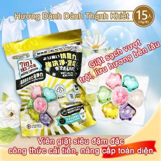 Viên giặt NHẬT BẢN 7trong1 , thung 120g 15vien