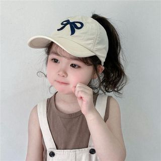 Nón Kết Thêu Nơ Nữa Đầu Cho Bé( 2-10 Tuổi) - Mũ lưỡi trai trẻ em hình nơ thêu dễ thương, phong cách (tuyển sỉ)