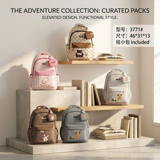 🌸 Balo Kèm Túi Mini Cực Xinh A3771, Đi Học Đi Chơi Đều Đẹp
