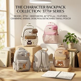 🌸 Balo Kèm Túi Mini Cực Xinh A3771, Đi Học Đi Chơi Đều Đẹp