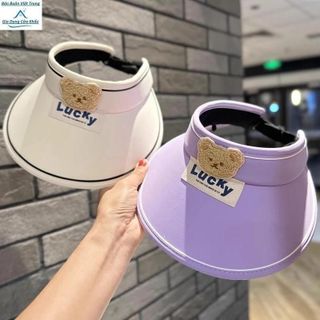Mũ LUCKY Rộng Vành Chống Nắng Cho Bé 2-12 Tuổi, Mũ Đi Biển, Nón Hở Chóp (T016BBVT)
