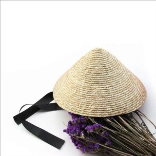 Nón cói trẻ em hình chóp siêu xinh – chất cói mềm nhẹ, che nắng cực tốt, có dây đeo chống tuột