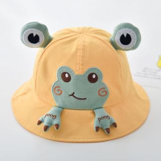 (Combo) Mũ Ếch Trẻ Em từ 6th~2tuổi Nón Bucket Chất Liệu Cotton Hình Ếch Dễ Thương Cho Bé (H233BBVT)