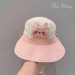 Mũ nón vành kèm che gáy có tháo rời dáng lưới cho bé 3-8 tuổi đi hè chất mềm thoáng