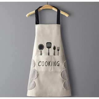 Tạp Dề Nội Trợ COOKING Áo Nấu Ăn Vào Vào Bếp Hình Đẹp Dễ Thương Có Túi Lớn Cho Nam Nữ Nhập Khẩu LIDORY
