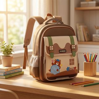 🎒Balo Tiểu Học Bền Đẹp Kèm Ví A9296, Thiết Kế Gọn Đẹp, Đựng Sách Vở Thoải Mái