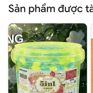 Xô viên giặt quần áo 5in1 Nhật Bản , thung 18xô, xô 100viên ( giấy tờ đầy đủ