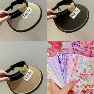 Mũ Cói Gấu Lucky - Mũ Chống Nắng Cho Bé 3 - 12 Tuổi