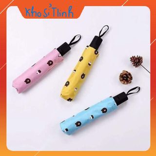 Ô dù che mưa che nắng hình gấu gấp gọn chống tia uv vải dù bền hnhiều màu sắc