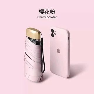Ô gấp gọn mini 18cm đựng túi xách tiện lợi KAB