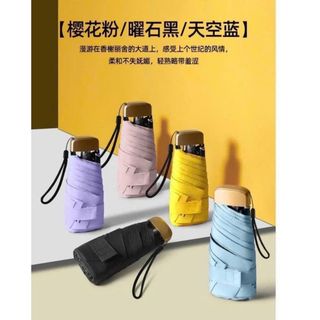 Ô Gấp Gọn Mini Siêu Nhẹ,Đi Mưa Nắng Chống Tia UV. Bỏ Vừa Túi Xách