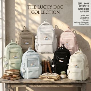 Balo Lucky Dog Siêu Hot A5465, Đi Học Đi Chơi Đều Xinh