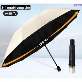 Ô Che Mưa Chống Nắng Siêu To Vành Rộng 12 Nan Gấp Gọn Chắc Chắn