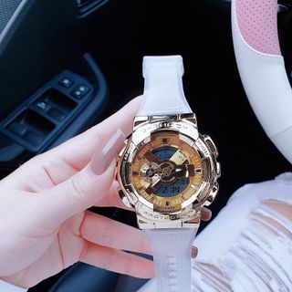 SĂN SALE MÙA HÈ ĐỒNG HỒ ĐIỆN TỬ CAO CẤP KASIO DÂY SILICON TRẮNG FULLBOX UNISEX