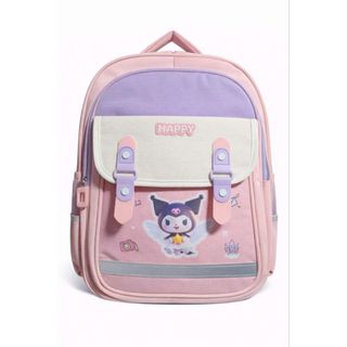 Balo Capybara & Kuromi Siêu Hot A881, Rộng Rãi, Đựng Sách Vở Thoải Mái Cho Bé!