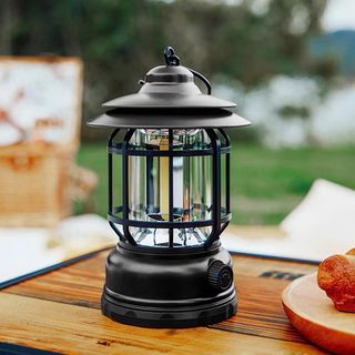 Đèn cắm trại, Đèn bão siêu sáng có móc treo ( Loại cắm sạc )