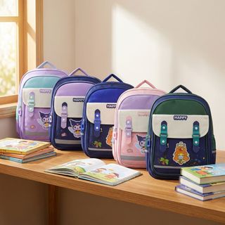 Balo Capybara & Kuromi Siêu Hot A881, Rộng Rãi, Đựng Sách Vở Thoải Mái Cho Bé!