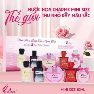 SET 5 CHAI NUOC HOA CHARME 10ML