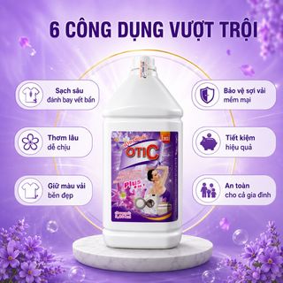 Nước Giặt Otic Can Lớn 3.6L Màu Đen Full Vat