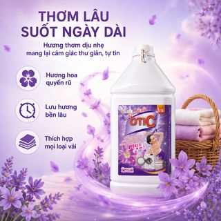 Nước Giặt Otic Can Lớn 3.6L Màu Đen Full Vat