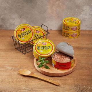 DONGWON Cá ngừ Light Standard Dongwon hộp 250 G Lean Tuna 라이트스탠다드 원터치