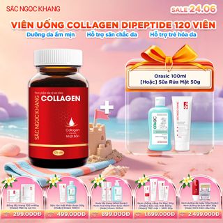 Viên Uống Collagen Dipeptide Sắc Ngọc Khang [Hộp 120 Viên] KÈM QUÀ TẶNG